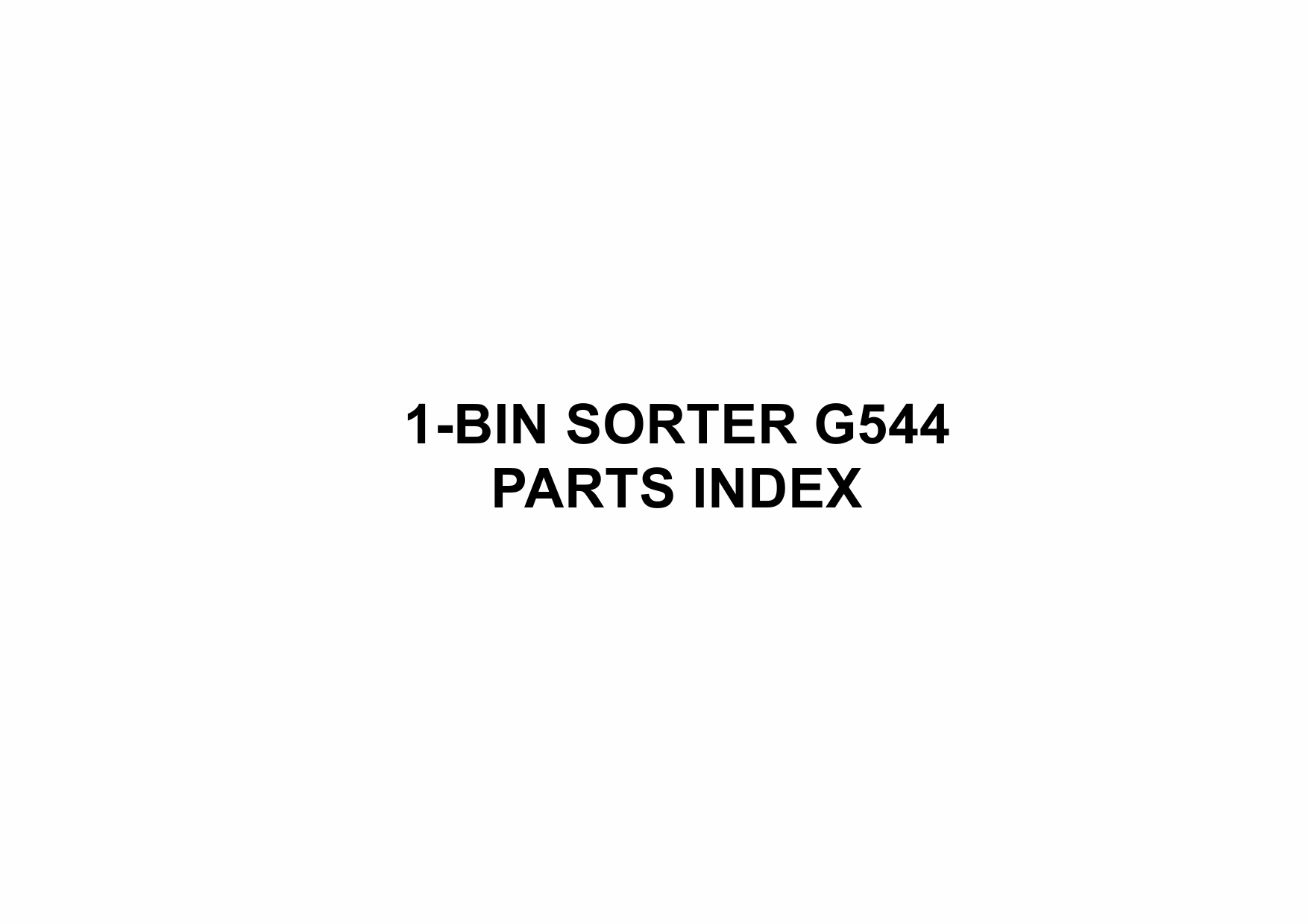 RICOH Options G554 1-BIN-SORTER Parts Catalog PDF download-6 RICOH Options G554 1-BIN-SORTER Parts Catalog PDF download-6